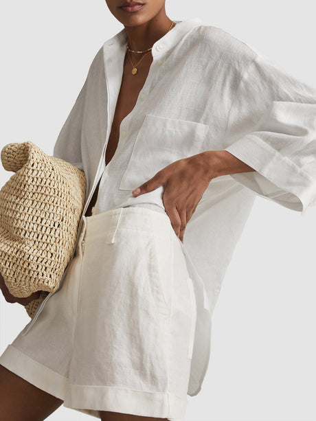Demi Linen Garment Dyed Shorts