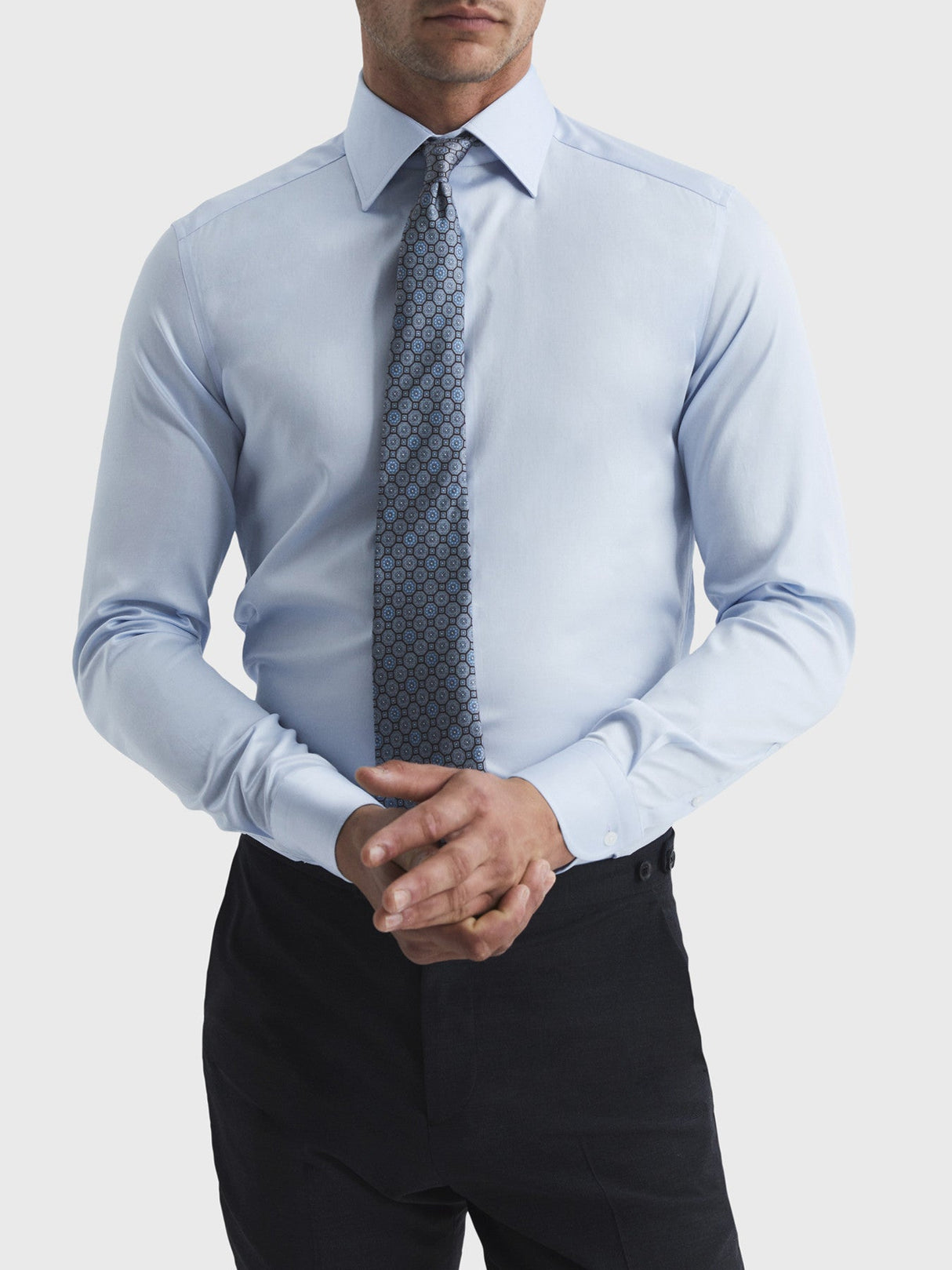 Frontier Cotton Satin Stretch Slim Fit Shirt