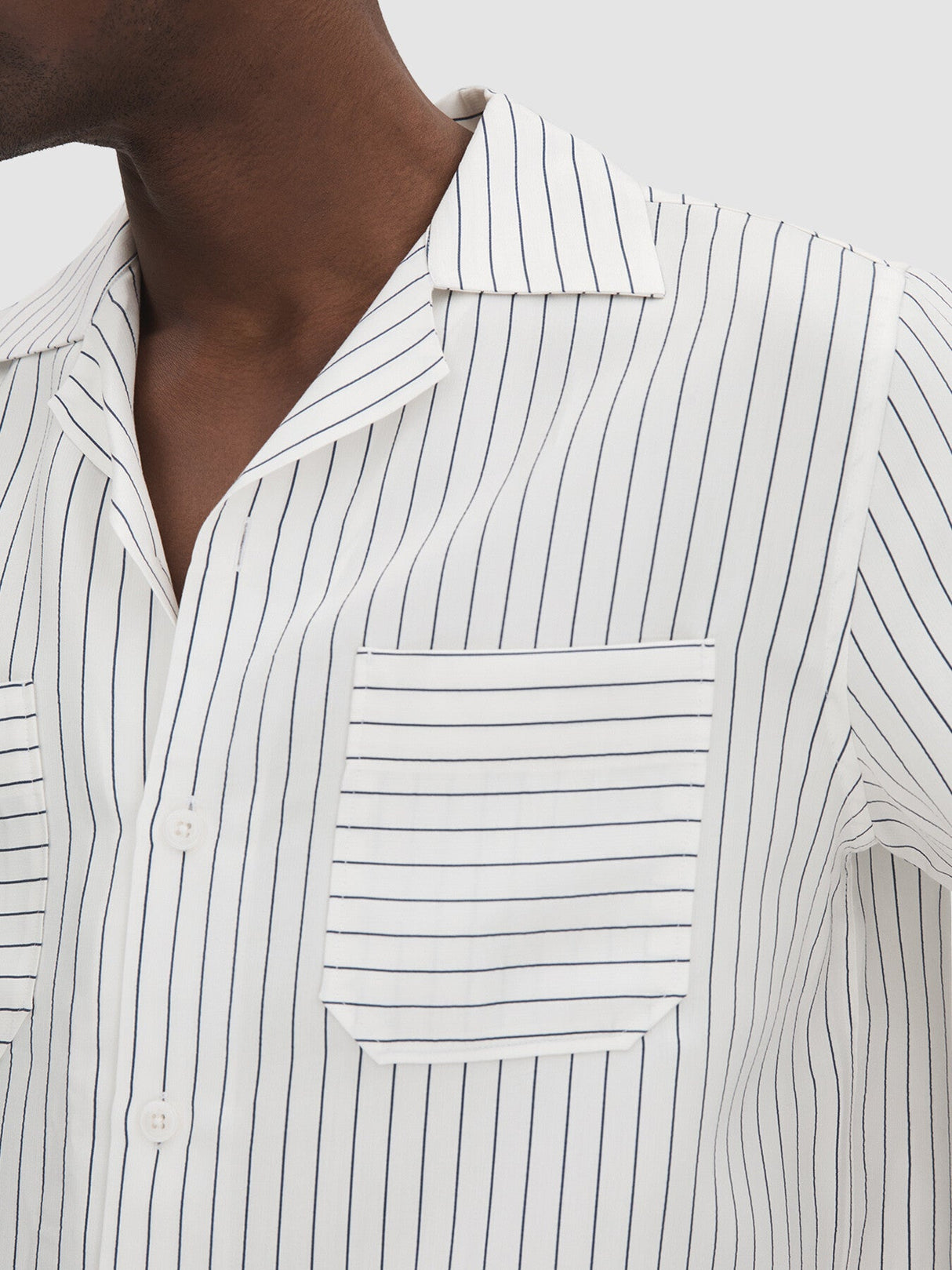 Anchor Boxy Fit Striped Shirt