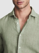 Ruban Linen Button-Through Shirt