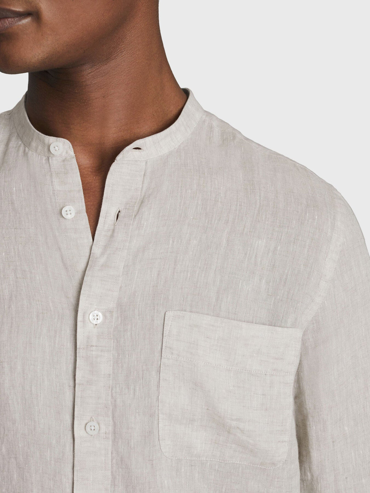 Ocean Linen Grandad Collar Shirt