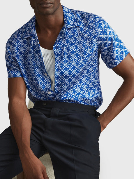 Tintipan Printed Cuban Collar Shirt