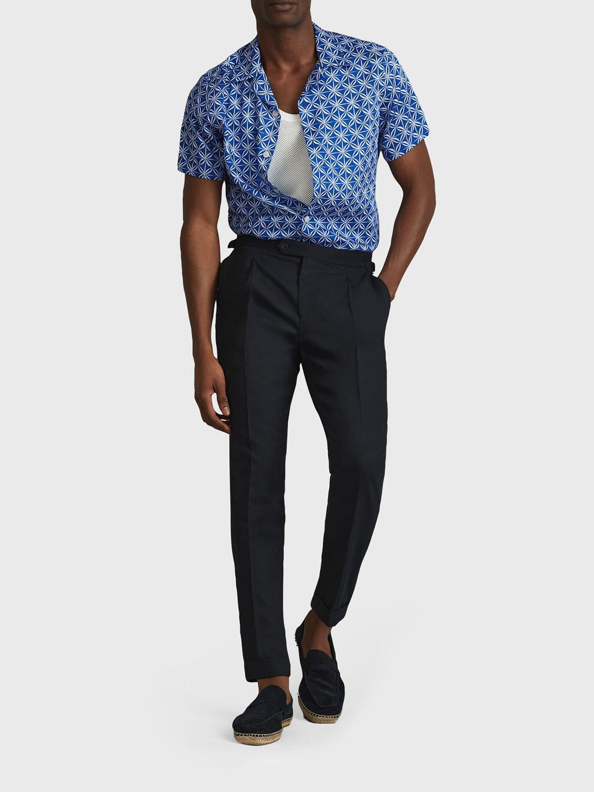 Tintipan Printed Cuban Collar Shirt