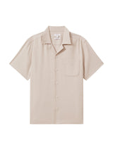 Nitus Herringbone Cuban Collar Shirt