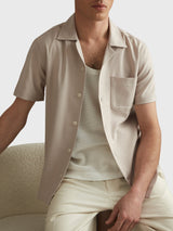 Nitus Herringbone Cuban Collar Shirt