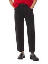 Solid Black Tessa Casual Trouser