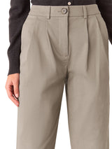 Taupe Bethany Barrel Leg Trouser