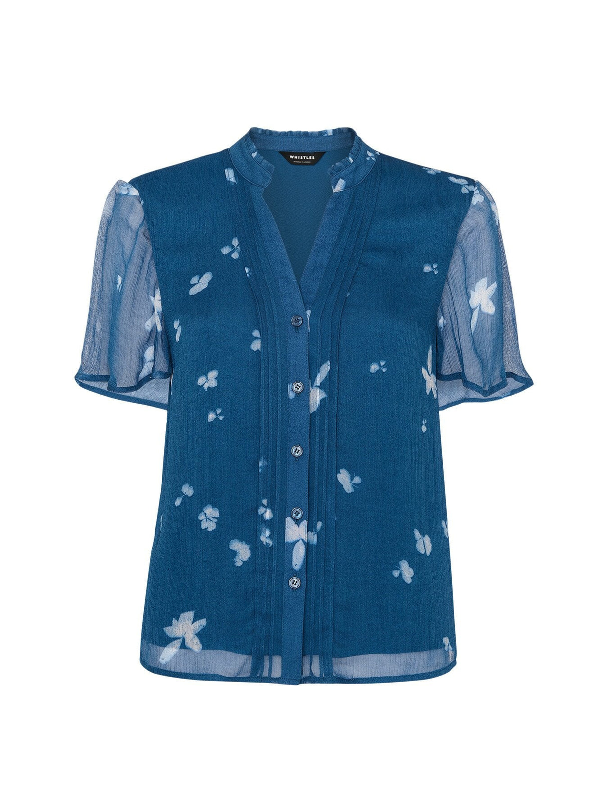 Blue/Multi Sun Bleached Floral Blouse