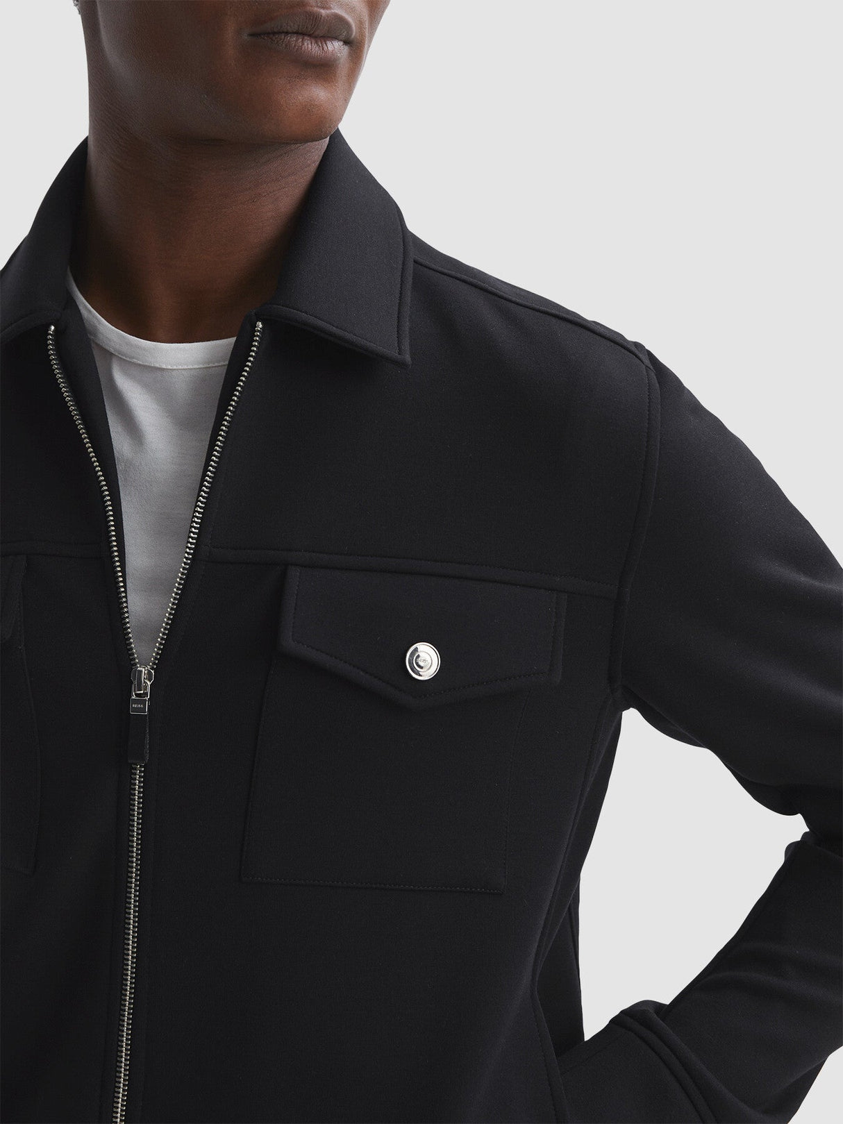 Medina Interlock Jersey Zip-Through Jacket