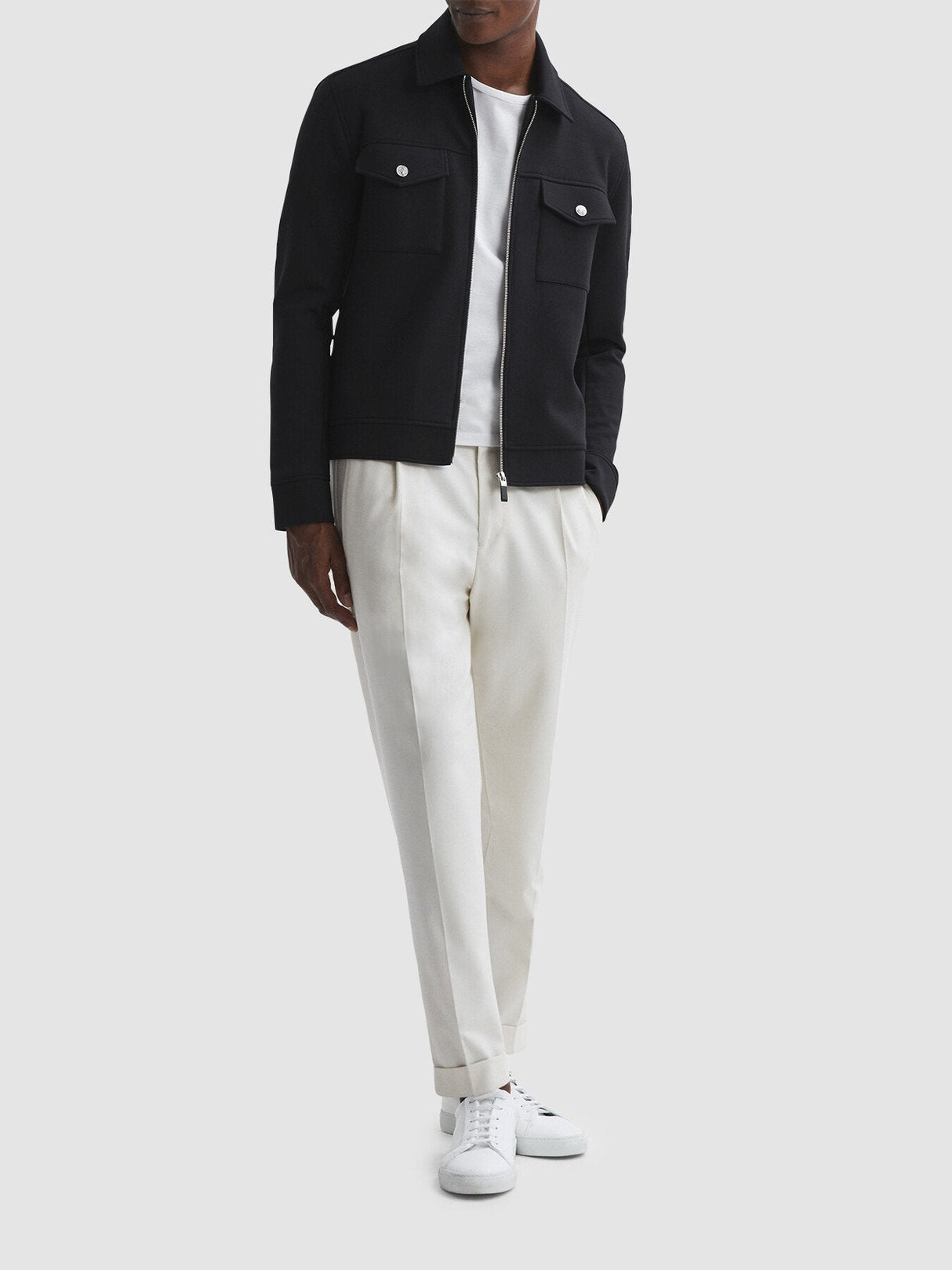 Medina Interlock Jersey Zip-Through Jacket