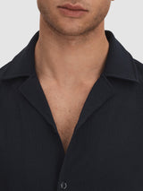 Hunt Textured Cuban Collar Shirt