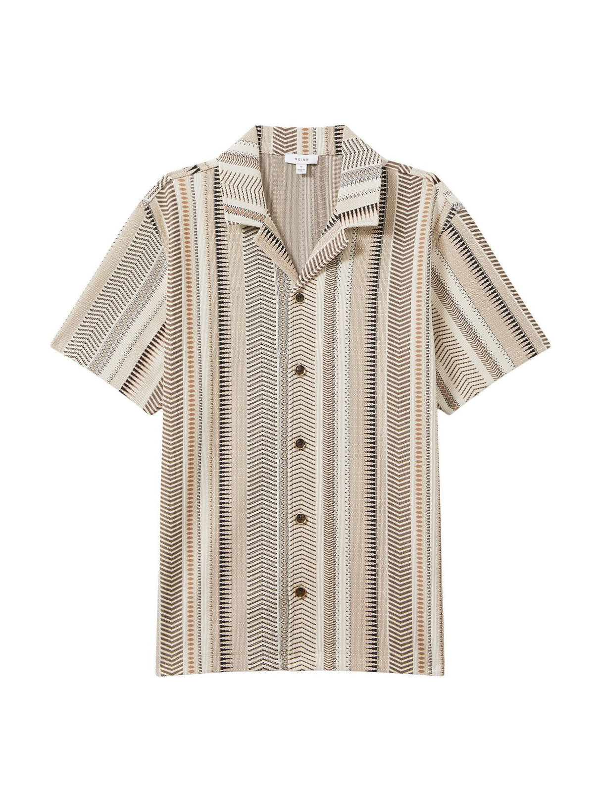 Archer Jacquard Aztec Cuban Collar Shirt