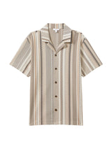 Archer Jacquard Aztec Cuban Collar Shirt