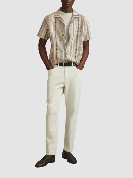 Archer Jacquard Aztec Cuban Collar Shirt