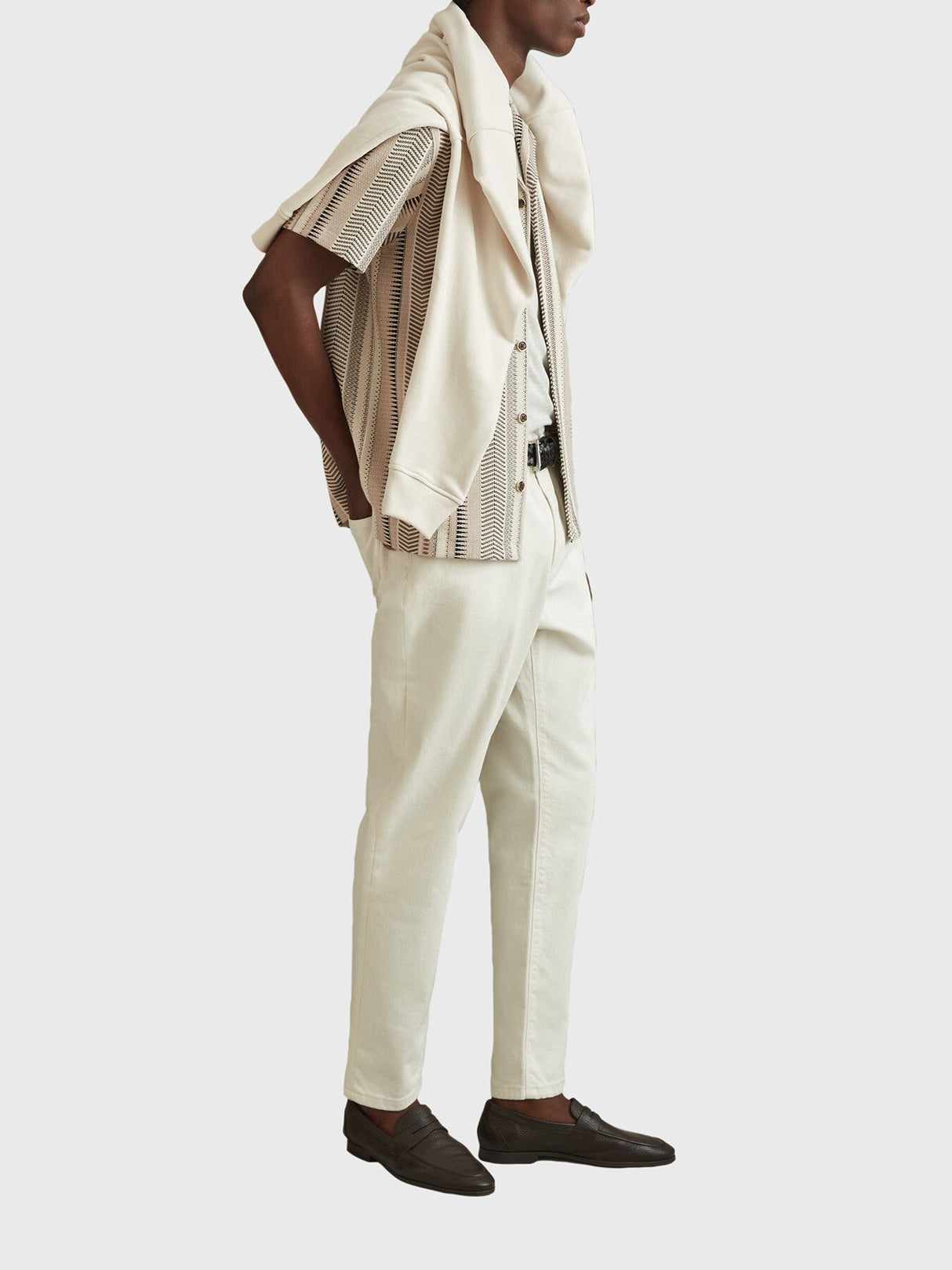 Archer Jacquard Aztec Cuban Collar Shirt