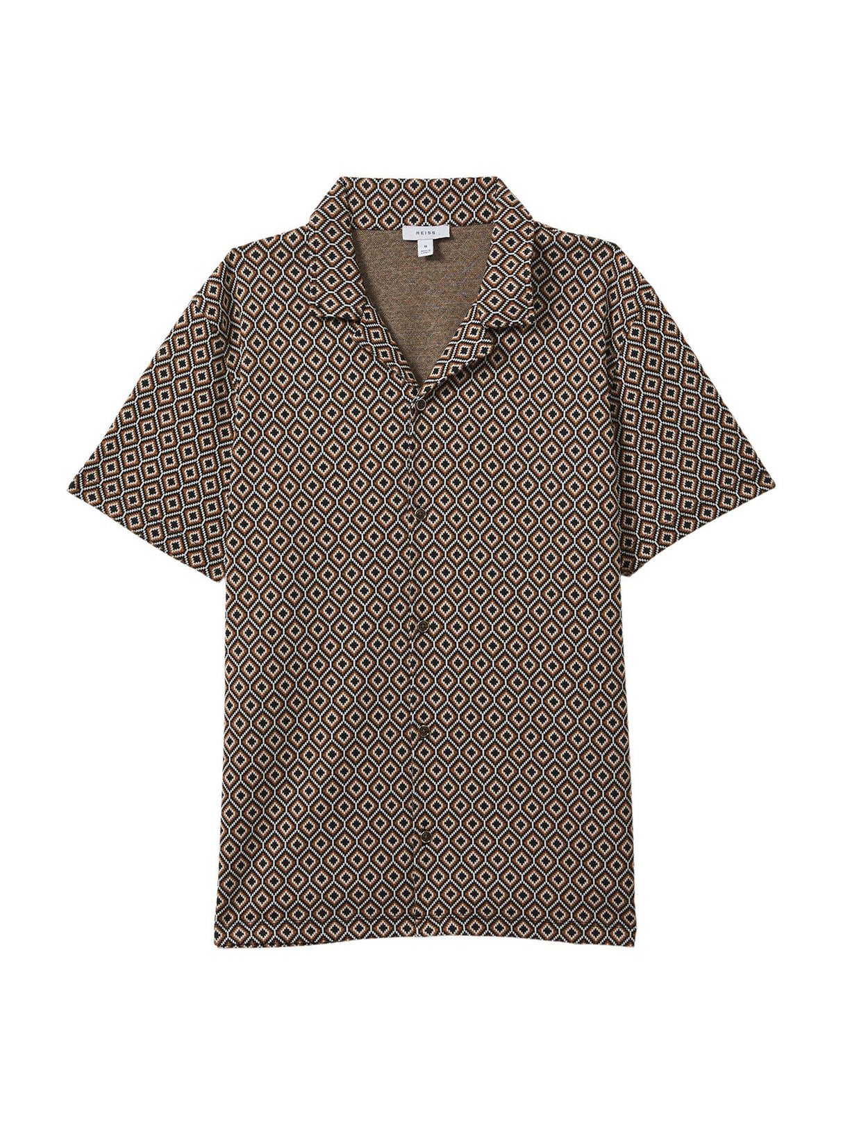 Grove Jacquard Cuban Collar Shirt