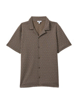 Grove Jacquard Cuban Collar Shirt