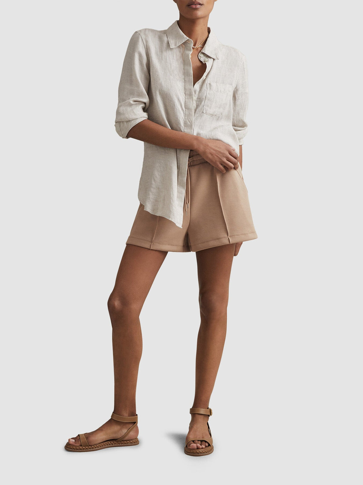 Joanna Modal Blend Drawstring Co-Ord Sweat Shorts
