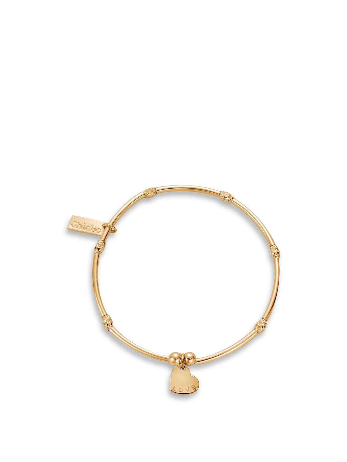 Mini Noodle Sparkle Rice Love Heart Charm