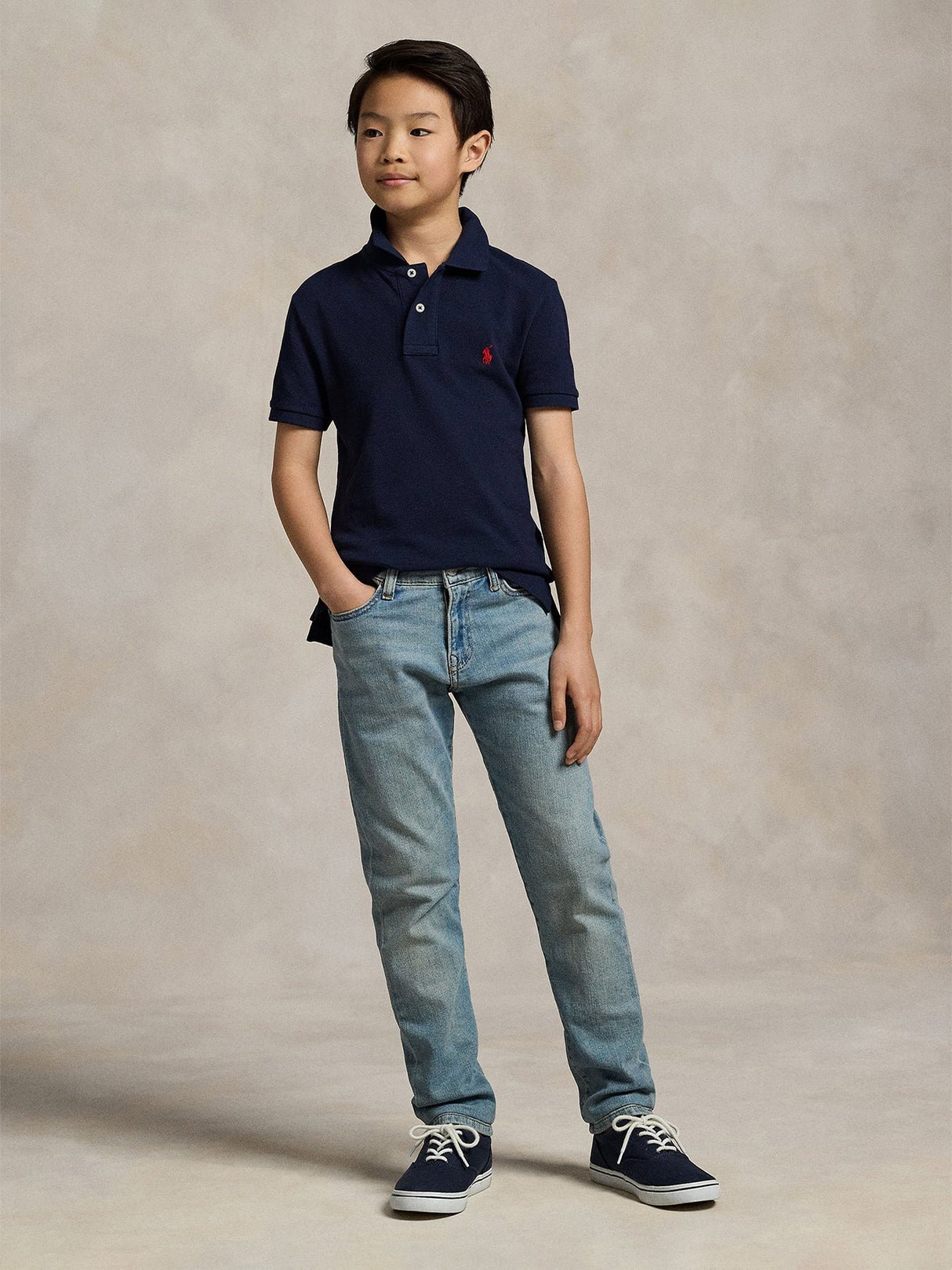 Kids Short Sleeve Cotton Polo Shirt
