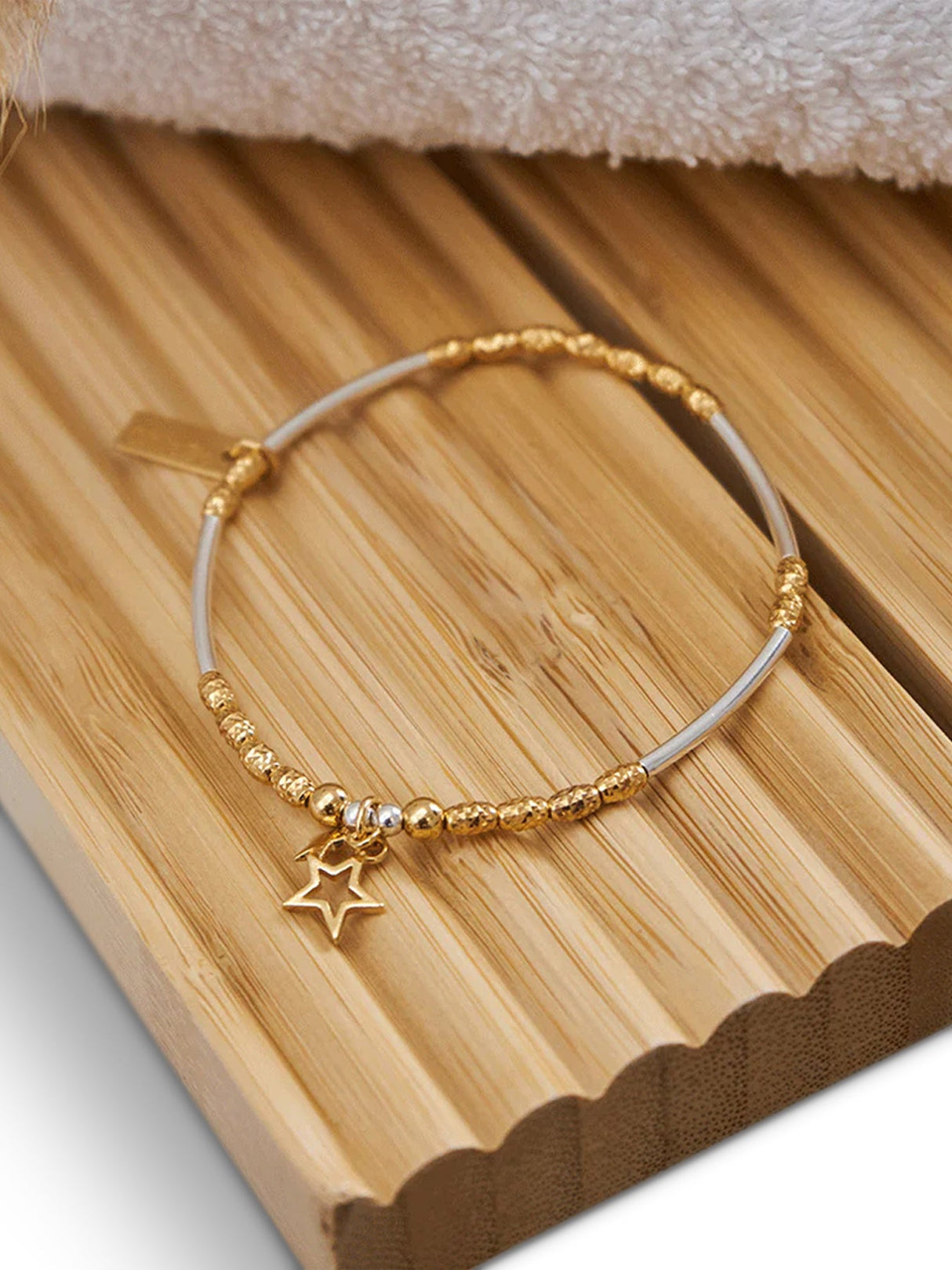 Gold Silver Double Star Bracelet