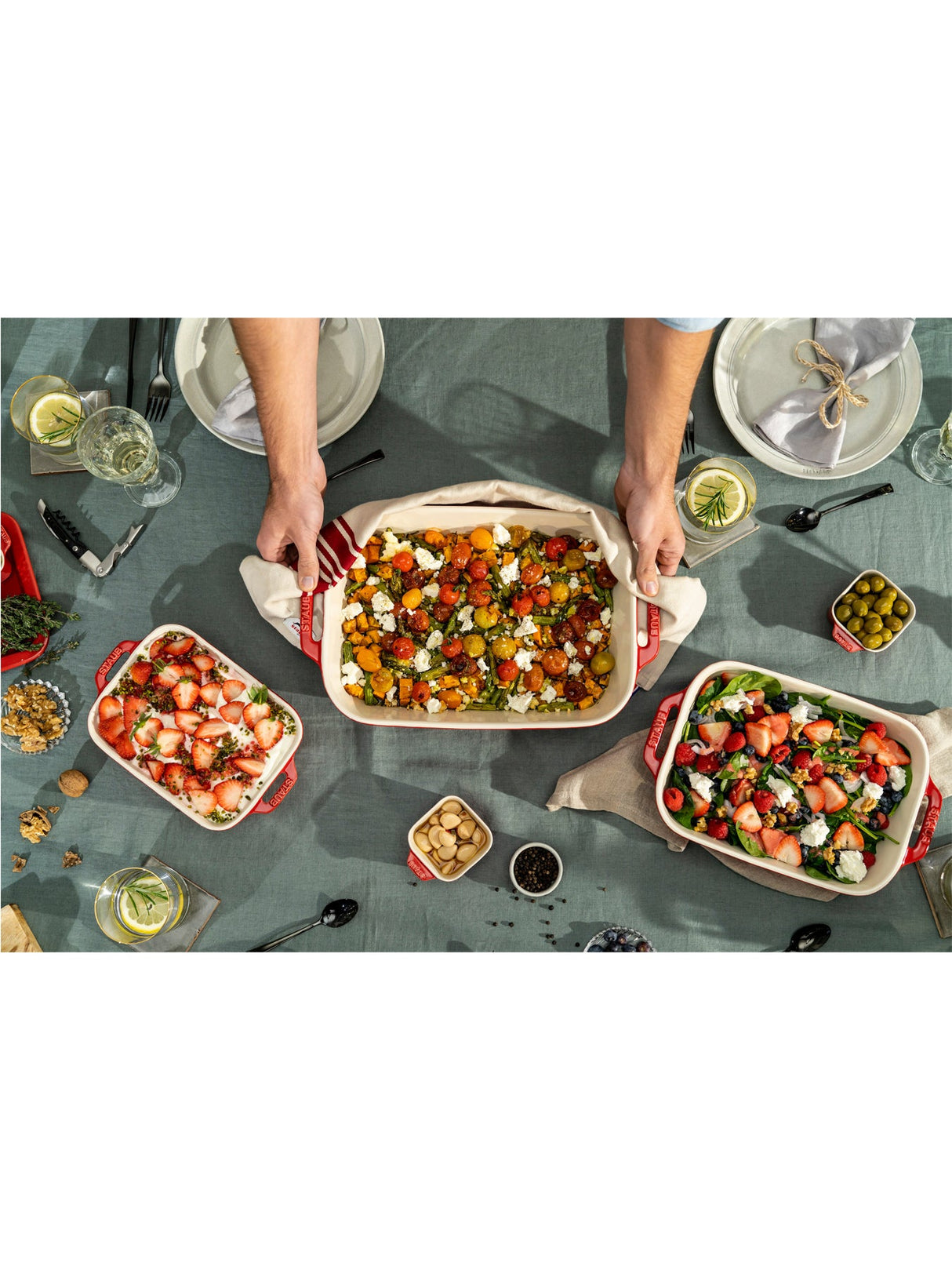 Oven Dish Red 1.1L