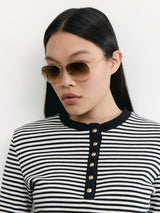 RB3025 Aviator Large Metal Sunglasses