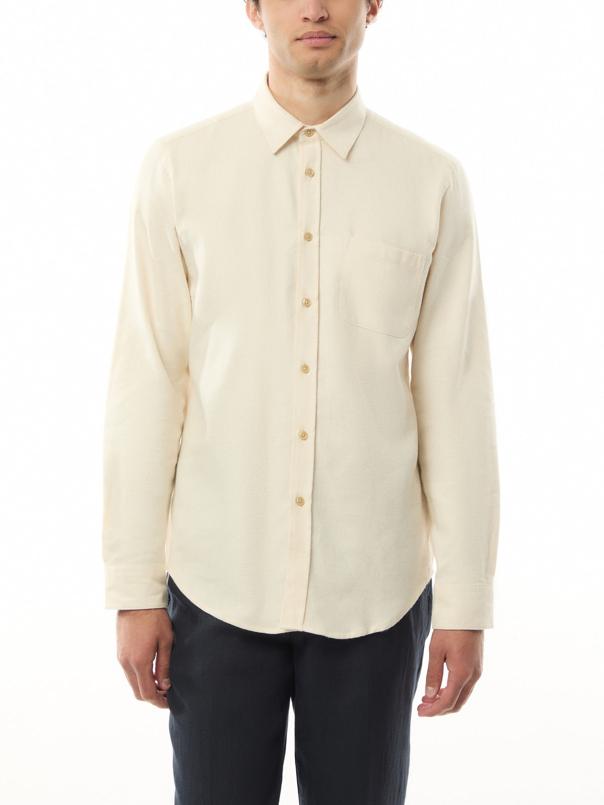 Teca Plain Flannel Shirt