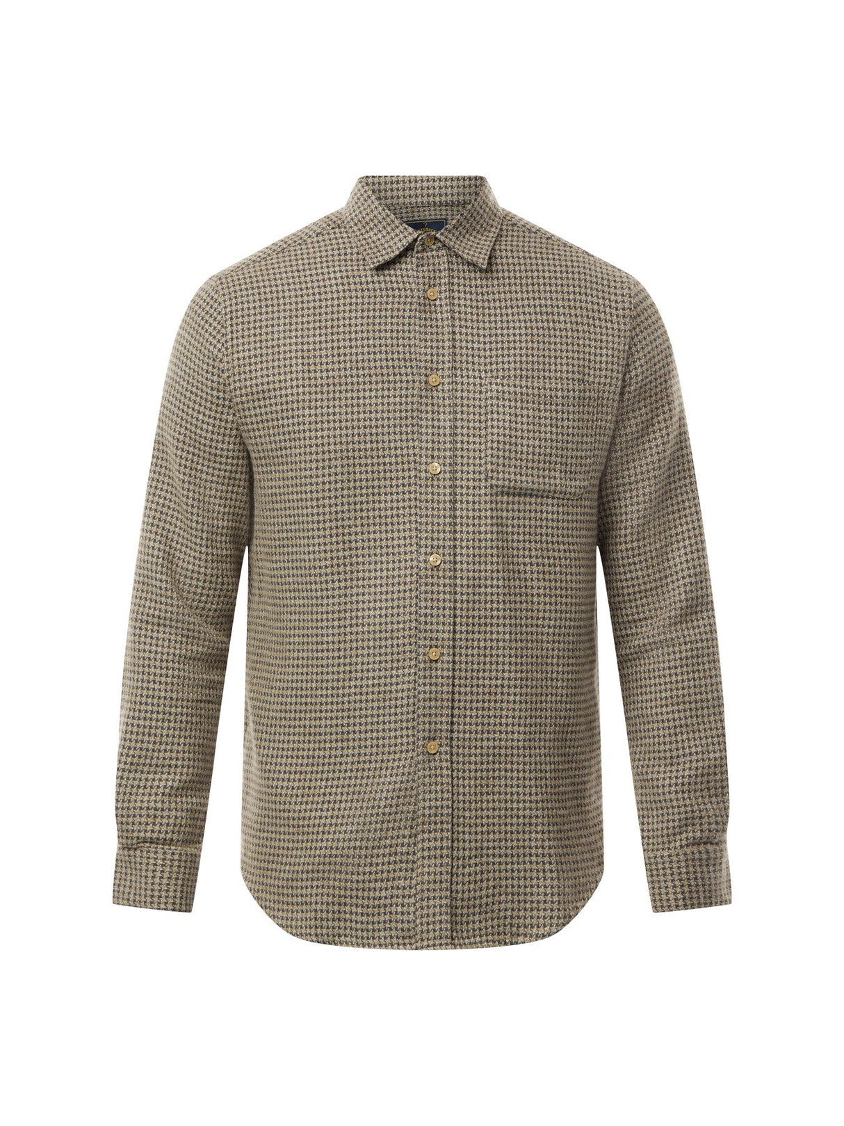 Abstract Pied Poule Houndstooth Shirt