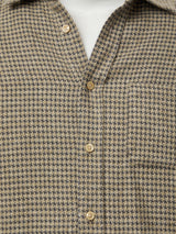 Abstract Pied Poule Houndstooth Shirt