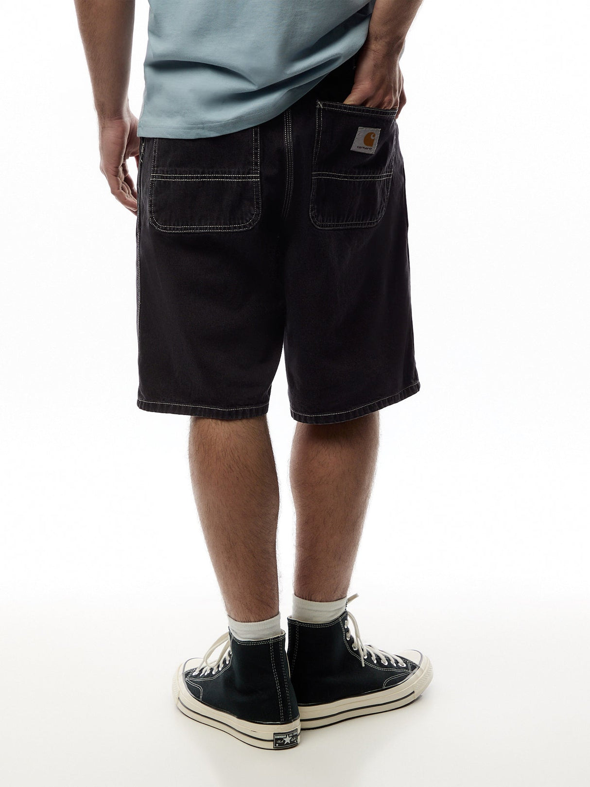 Simple Short Cotton Black