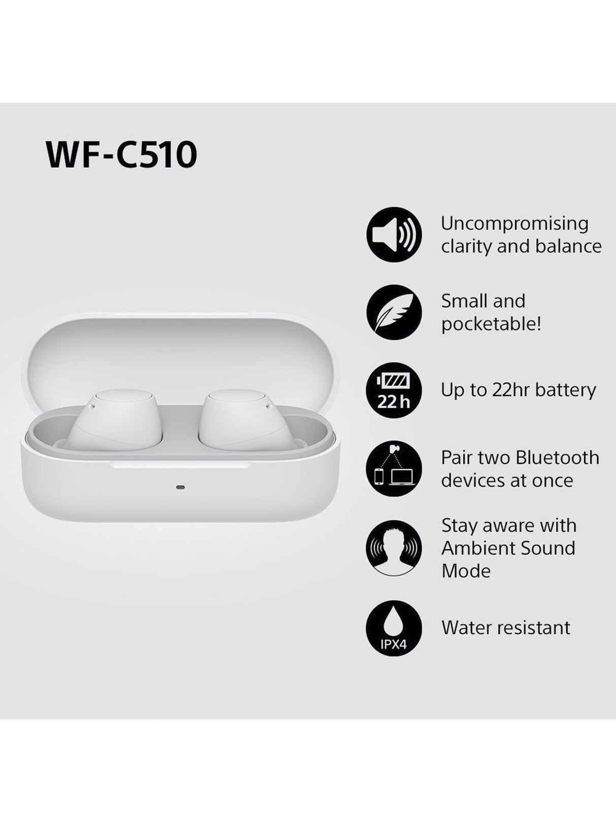 WFC510W Truly Wireless In ear Headphones