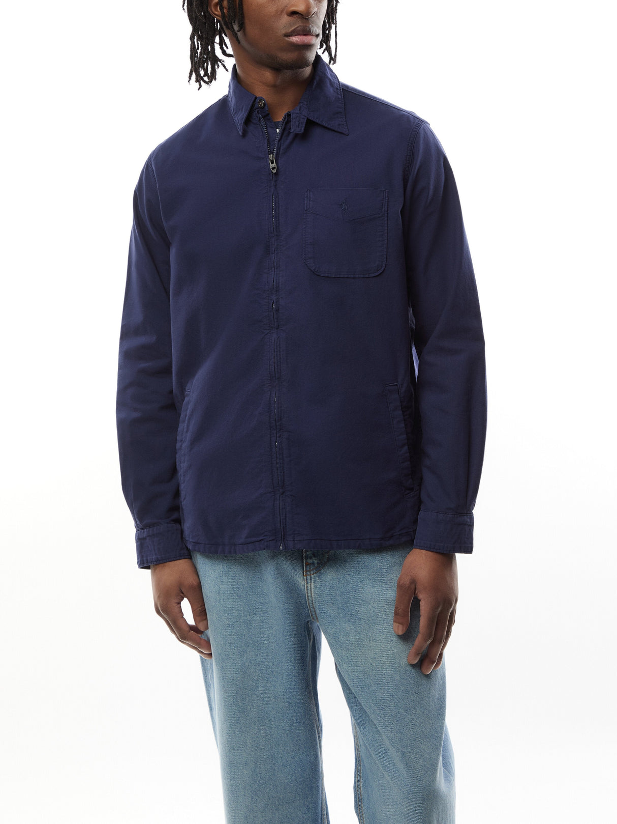Oxford Zip Overshirt