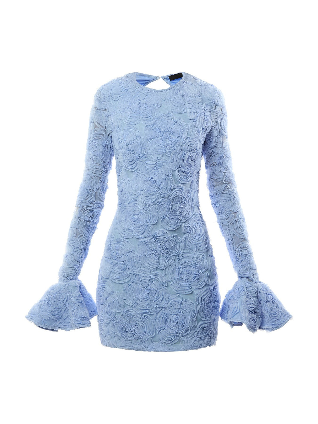 Flower Mesh Mini Dress