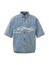 Eagle And Stars Relaxed Denim Shirt