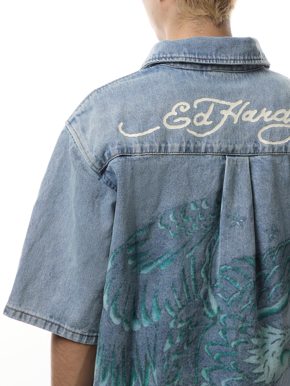 Eagle And Stars Relaxed Denim Shirt