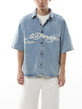 Eagle And Stars Relaxed Denim Shirt