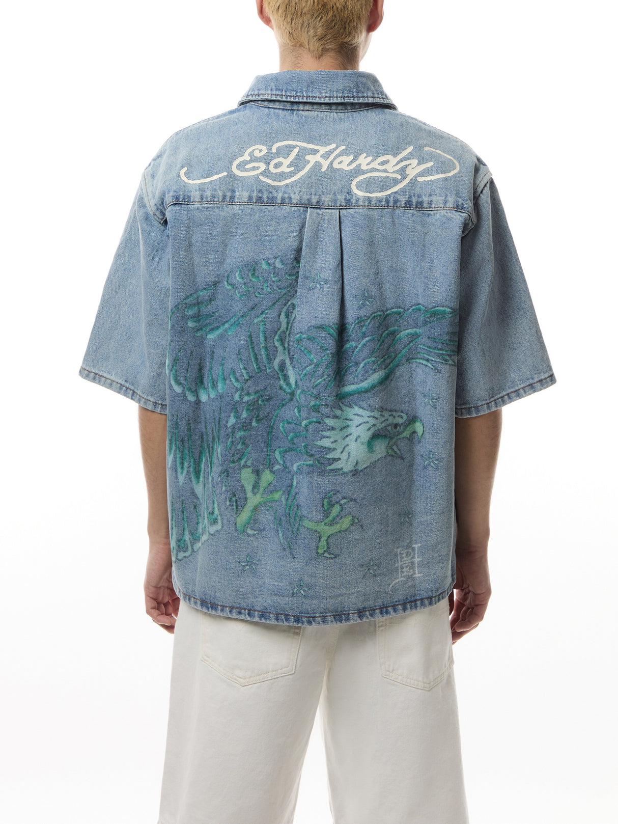 Eagle And Stars Relaxed Denim Shirt