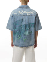 Eagle And Stars Relaxed Denim Shirt