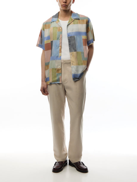 Window Paint Tencel Shortsleeve Shirt