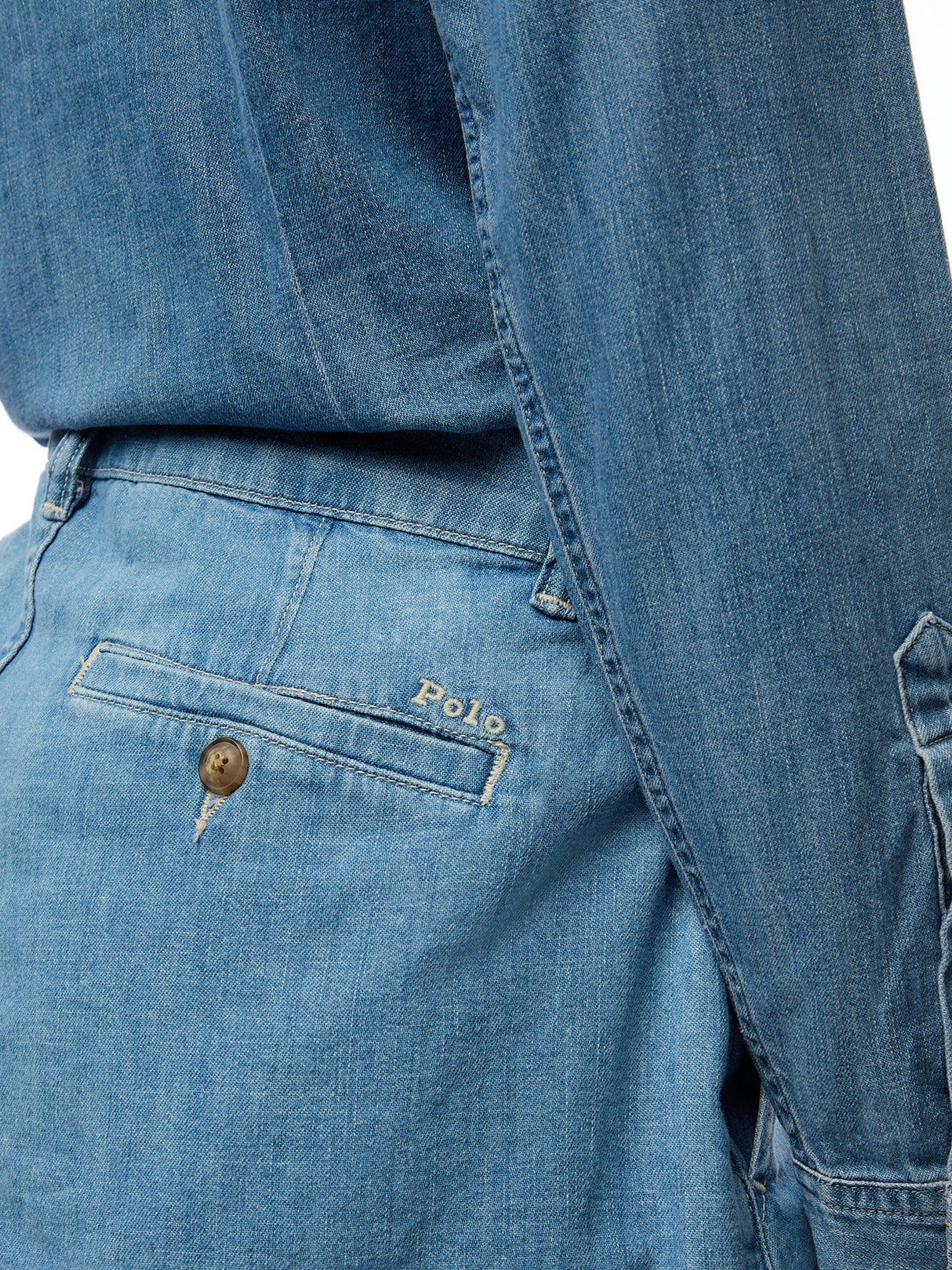 Woven Denim Shorts