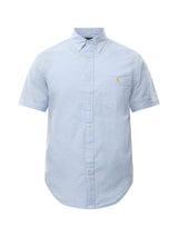 Seersucker Stripe Short Sleeves Shirt