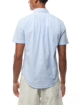 Seersucker Stripe Short Sleeves Shirt