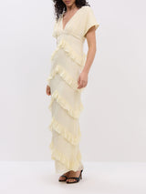 Tamsin Ruffle Chiffon Dress