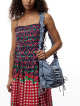 Ruched Tie Bag