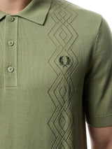 Pointelle Knitted Polo Shirt