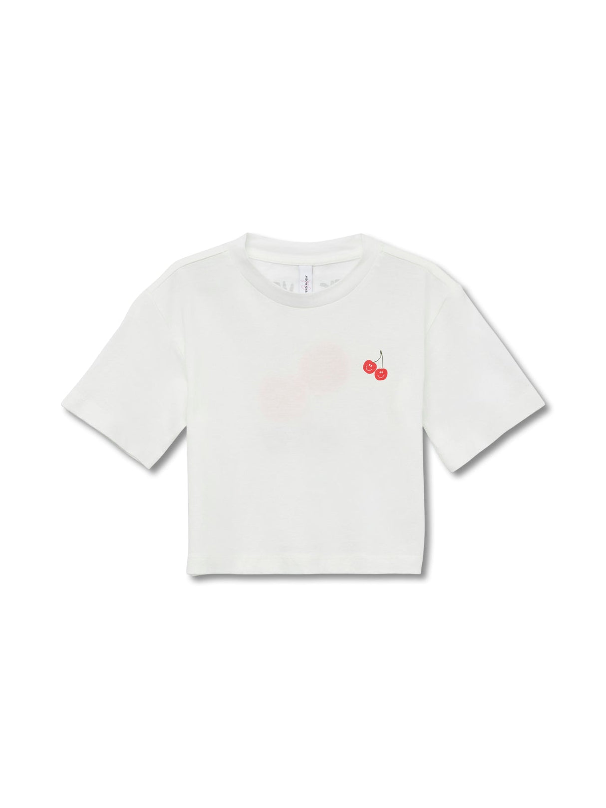 Short Sleeve Cherry Crop Top