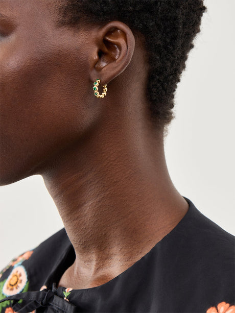 Tennis Small Hoop Earrings