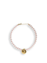 Spiral Clear Beaded Pendant Necklace
