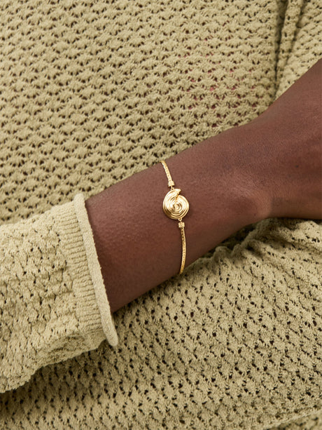 Spiral Cobra Chain Bracelet